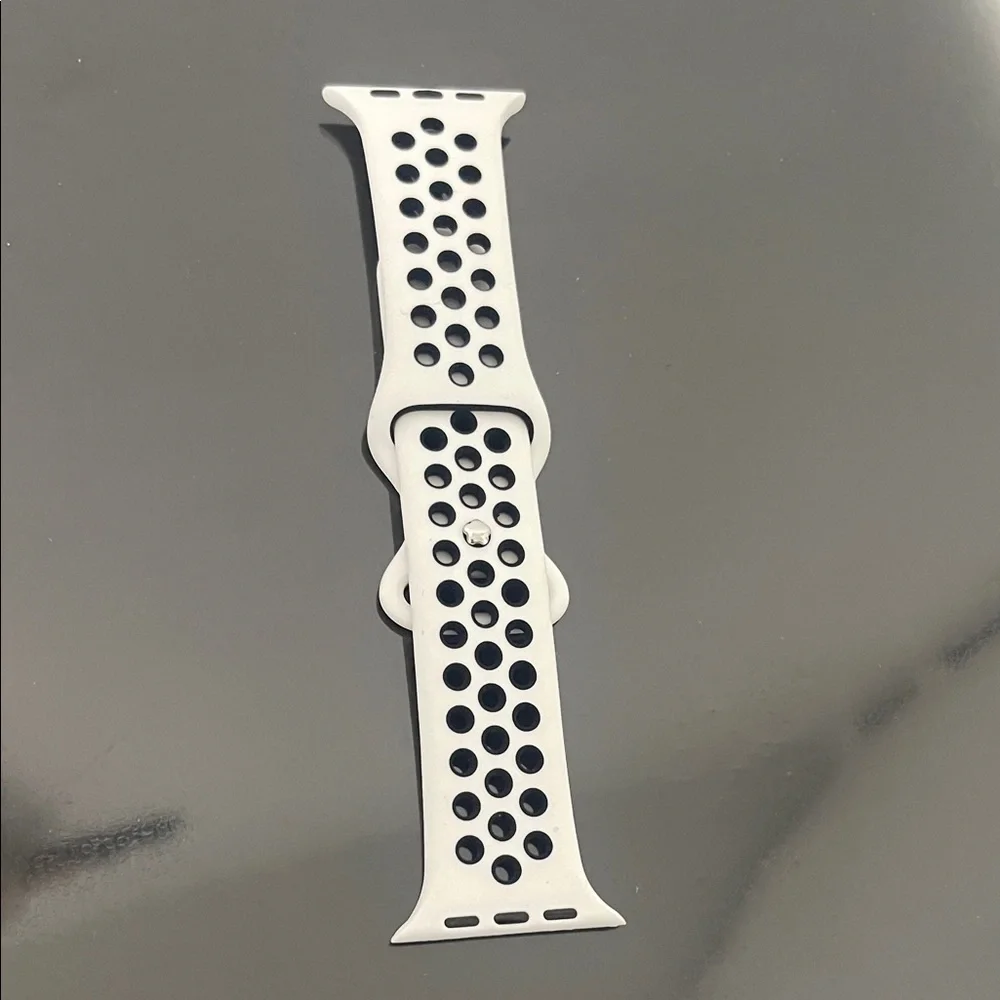 White and Black Smartwatch Band